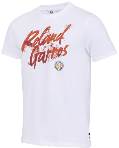 Roland Garros T-Shirt, offizielle Kollektion – Tennis, weiß, XXL