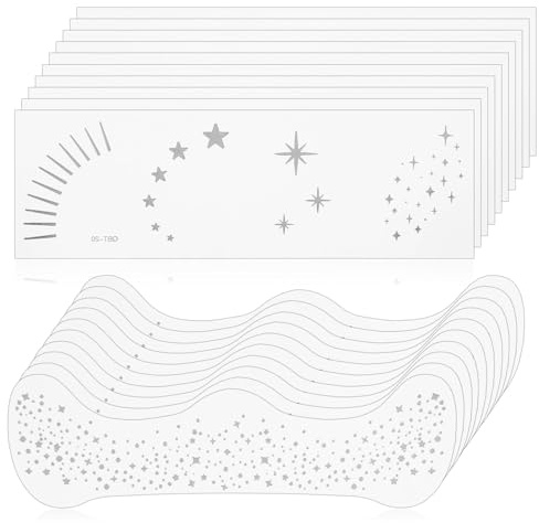 20 piezas de tatuajes de pecas con purpurina de verano, pegatinas de pecas doradas resistentes al agua, tatuajes de puntos de estrellas doradas para la cara, láminas de pecas temporales para Halloween