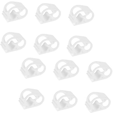 Abaodam 12pcs Silicone Tube Clamp Siphon Hose Clip Wine Siphon Clamp Small Shut Off Tube Clips for Home Brewing and Fluid Control