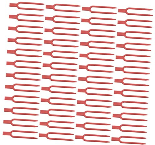 AKOOSY 100 Clips de Plástico para Fijación de Plantas de Enredadera y Fresas Tenedor, Fijación Firme y Fácil Instalación para Jardinería Profesional y Doméstica