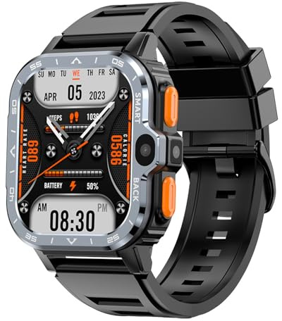 Smart Watch Android 4G - Fitness Tracker con doppia fotocamera HD, CPU Quad Core, monitoraggio della frequenza cardiaca, pagamento offline, modalità multi-sport per studenti e adulti