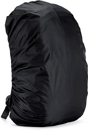 WKTRSM Housse Sac à Dos Imperméable Housse de Protection Anti Pluiede Anti Poussière Couverture Rain Cover Résistance à l'eau pour L'extérieur Voyage Escalade 30L-45L (Noir)