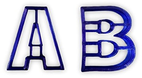 Cortador de galletas con letras en inglés