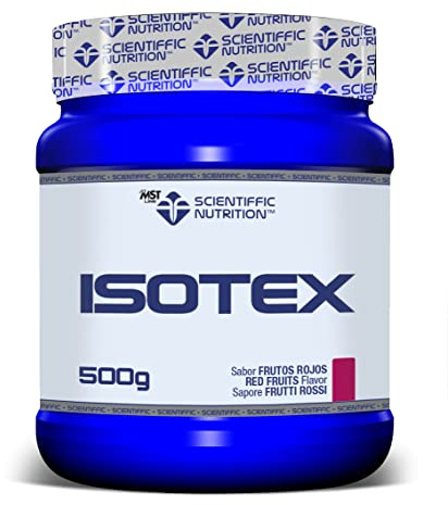 Scientiffic Nutrition - Isotex, Bebida Isotónica Instántanea en Polvo, Aporta Sales Minerales, Electrolitos y Energía, Bebida Deportiva Sabor Frutas del Bosque, 500 g
