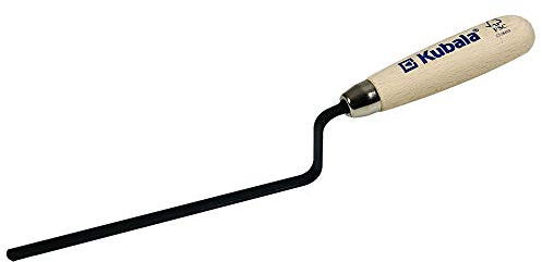 Cazzuola da 12 mm in acciaio al carbonio con manico in legno (K1123)