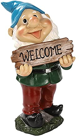 XUBX Nain De Jardin, Décoration de Jardin, Statue De Nain De Jardin, Statue de Jardin Extérieur, Décoration de Figurine de Jardin, Jardin en Résine Exterieur pour Home Pelouse Backyard Decor-1