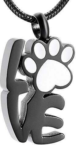 FRDXDAF Gedenkurnen Aus Edelstahl Memorial Schmuck Edelstahl Leben Liebe Lachen Menschliches Haustier Urn Halsketten Feuerbestattung Asche Halter Andenken Schmuck Anhänger