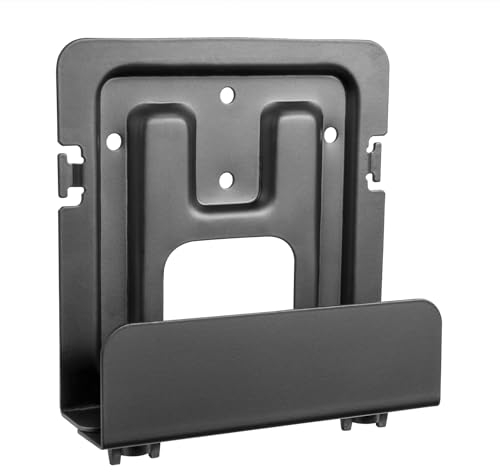 AISENS - MPC02-155 - Supporto universale da parete per Mini Pc, Router, Nero