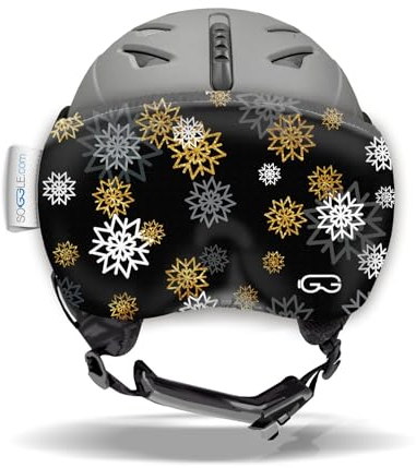 SOGGLE Vizor Visier Schutz für Visierhelme (Skihelme), Farbe:Vizor Snowflakes Black