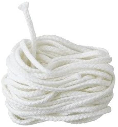 Mèche pour Bougies jusqu'à 9 cm de diamètre Longueur 5 m | 100% Coton | pour Bougies DIY idéal pour la Cire d'abeille Paraffine Cire de soja Cire de Colza et Bien d'autres cires