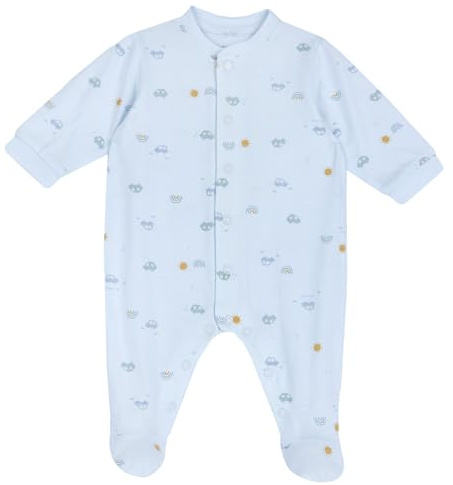 Chicco, Grenouillère Bébé Garçon, en Coton Doux et Léger, avec Ouverture Frontale et Entrejambe Confortable, Idéale pour le Printemps et l'Automne, Designed in Italy, Vêtements Bébé 0-24 Mois