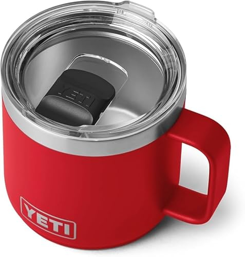 YETI Rambler Stapelbares Tasse Mit MagSlider Deckel, Rescue Red, 14oz (414ml)