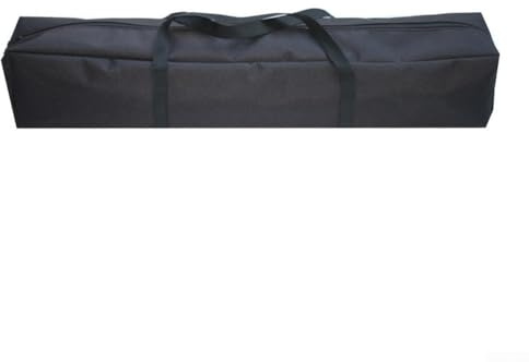 Besttoolifes Bärväska, 80–150 cm slitstark Oxford-duk vadderad stativväska med justerbara axelremmar och handtag för lätta stativ paraplyer stativ mikrofon högtalarstativ, svart (150 x 20 cm)