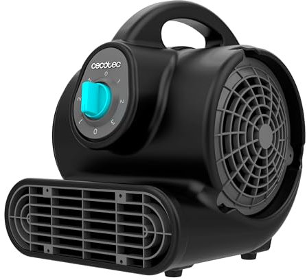 Cecotec Soplador de Suelo - Ventilador de Secado Blowindustry 2000 Flowfloor. 200W, 1400RPM, 3 Velocidades, Flujo De Aire 1150m³/h, Control Intuitivo, Multiposicionamiento, Distribución Uniforme