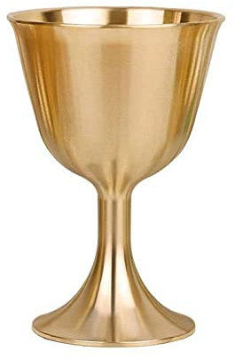 LLINthy Copa de vino de cobre hecha a mano, estilo vintage, copa de vino, copa de champán, cáliz de vino tinto, 3 tamaños a elegir