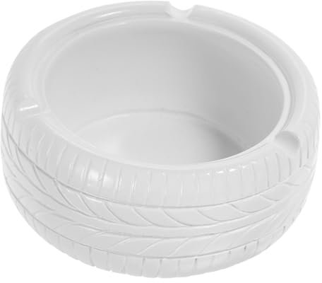 TOPPERFUN Cenicero De Resina Forma De Neumáticos Simulados Decorativo Hogar Oficina Cenicero De Escritorio para