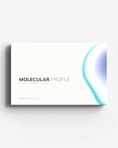MoleQlar Biologischer Alterstest - Einfacher Wangenabstrich-Test für Zuhause - Massenspektrometrische Analyse aller Proteine in einer Zelle - Auswertung und Prozessierung in ISO-zertifizierten Laboren