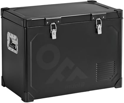 Indel B TB46 Steel Black Frigo/Freezer portatile a compressore 12/24V 45 L