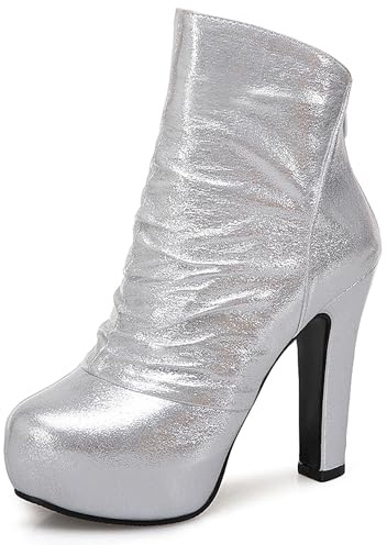 LarDorLin Plataforma Tacón Alto Mujer Invierno Botas Cortas