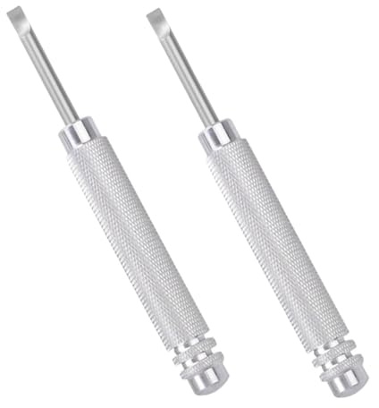 ROMISBABA Kit Abridor De Tapa Trasera De Reloj Metálico, Herramienta para Cambiar Pila, 2 Piezas, para Reparación De Relojes, Uso Profesional y Doméstico, Compacto y Duradero