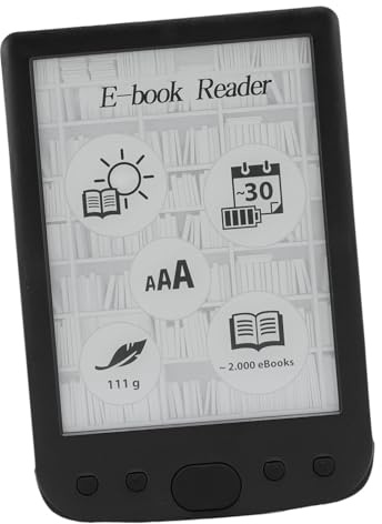 SUNGOOYUE Lector Electrónico, Lector de Libros Electrónicos de Larga Duración Dispositivo de Libro con Pantalla Táctil de Tinta Digital a Prueba de Agua de 6 Pulgadas con Resolución de (4G)
