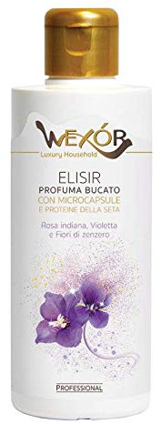 Wexor Elisir - Perfume para ropa de color rosa indio, violeta y flores de jengibre, 200 ml