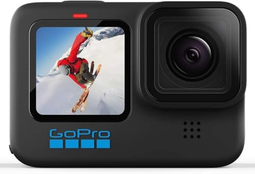 DIKAOV GYM GoPro HERO10 Black - Waterproof Action Camera with Front LCD and Touch Rear Screens, 5.3K60 Ultra HD Video, 23MP Photos, 1080p Live Streaming, Webcam, Stabilization