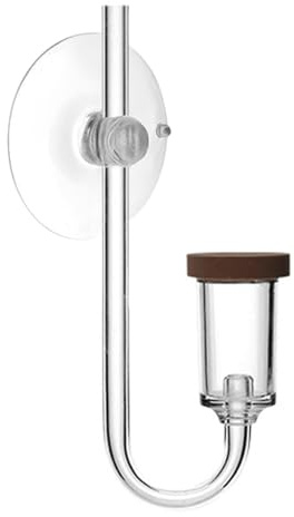 DONGKER Difusor de CO2, acrílico Nano CO2 Reactor Difusor con ventosa para acuario plantado pecera