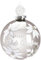 BRUBAKER Premium Weihnachtskugel Dreaming of a White Christmas - 10 cm Baumkugel aus Glas mit Schneeflocken Figur aus Porzellan - Weihnachtsbaumkugel Silber mit Glitzer und weißen Blumen