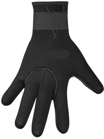 Neopren Handschuhe,Neopren Handschuhe Herren 3 mm Neopren-Tauchhandschuhe, rutschfeste, verschleißfeste Schnorchelhandschuhe, Thermo-Schwimmhandschuhe (Color : Black, Size : Large)