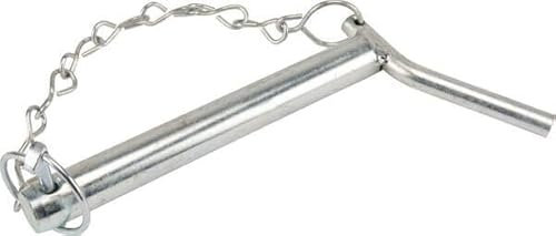G.L.D. Forniture Perno in acciaio per attacchi a tre punti con maniglia, spina e catena 19x130 mm