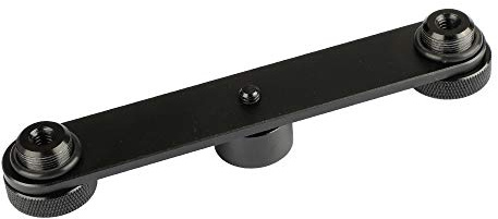 CAMVATE Double Microphone Mounts Bracket T-bar - 1958