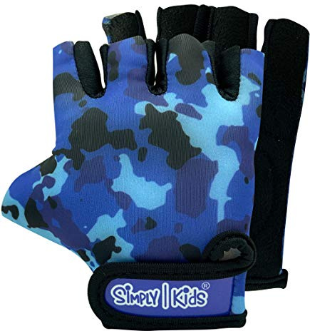Kids Bike Gloves for Balanced Bike Mountain Bicycle Biking I Breathable Fingerless Toddler Kids Cycling Gloves with Extra Protective Cushions I CPSIA Certified Riding Gloves for Girl Boy