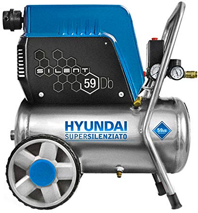 Compresor sin aceite silencioso carenado 24L HYUNDAI KWU750-24L