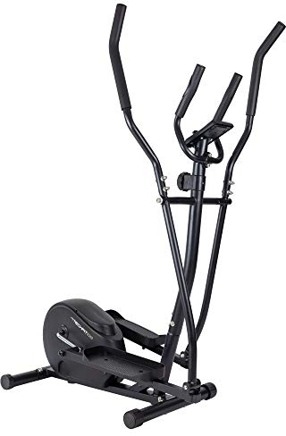 TechFit Cyclette Ellittica - Ellittica da Casa con 8 Livelli di Resistenza, Massa volano 5 Kg, Display LCD con Maniglia per Test della frequenza cardiaca (E 250)