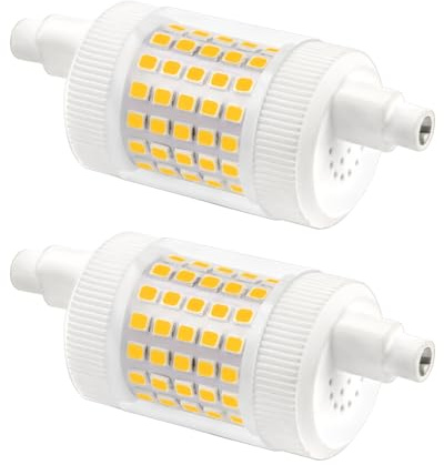Akynite Bombillas R7S LED 78mm 15W Regulable Luz Neutra 4000K 1500 Lumen, Equivalente a Halógena J78 150W 120W, AC 220V, para Luces de Techo, Pack de 2
