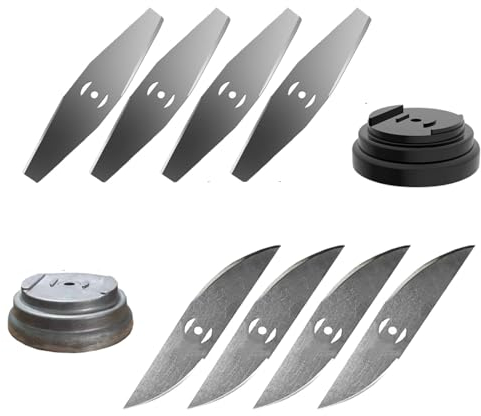 Corte borde cuchilla de repuesto, hoja corte borde, borrador, corte borde, cuchilla desbrozadora, para corte borde inalámbrico de jardín Metal Blade