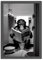 Zamety Quadri per Bagno, Scimmia Orangutan Quadri Bagno, Poster da Parete per Bagno e Toilette, A4 Bianco e Nero Quadri da Bagno, Umorismo Quadretti da Parete, 21x 30cm, Senza Cornice