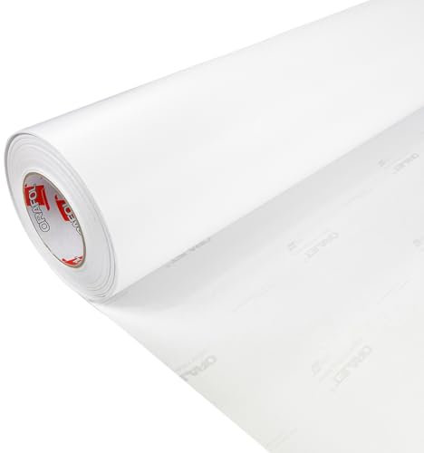 DecoMeister Lámina Adhesiva Para Muebles Vinilo Impermeable Blanco Mate Para Exterior Papel Autoadhesivo Para Cocina Mesa Encimera Película Decorativa Para Armario Puerta En Rollo 152 x 50 cm
