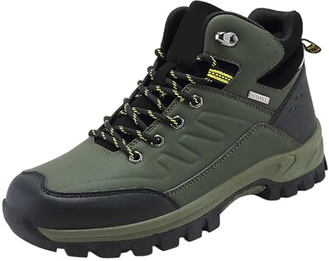 Generisch Scarpe da corsa da uomo, impermeabili, traspiranti, da trekking da uomo, alte, scarpe sportive con lacci, scarpe da trekking, scarpe da trekking, scarpe da trekking, scarpe invernali leggere