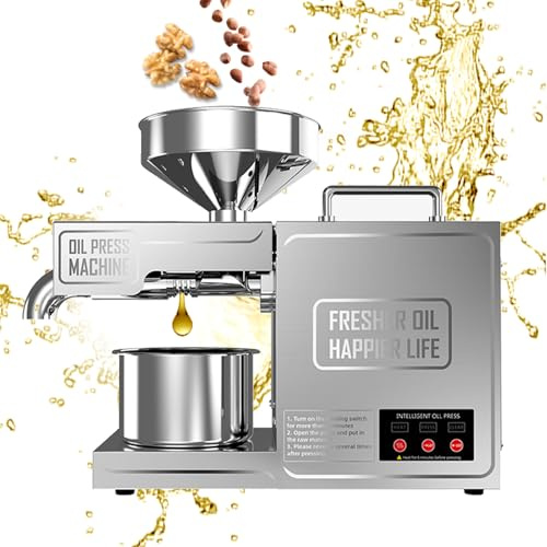 Macchina automatica della pressa dell'olio con tecnologia della pressa a freddo per l'estrazione ad alto rendimento da semi organici, funzionamento a basso rumore