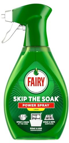 Fairy Skip The Soak Power Spray Lemon 500ml, Dish & Kitchen Spray, Pre-Treatment,