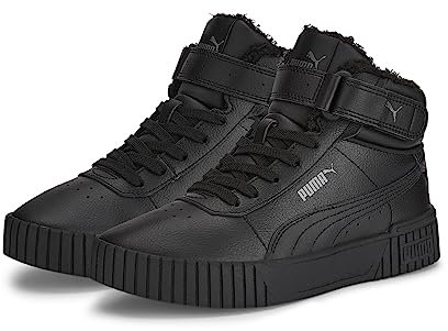 PUMA Mädchen Carina 2.0 Mid Wtr Jr Sneaker, Puma Black Puma Black Dark Shadow, 35.5 EU