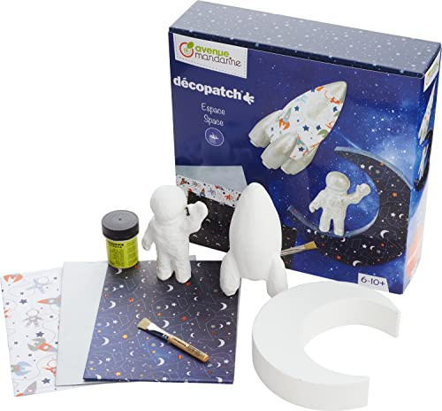 MY MANDARINE KC144C - Coffret créatif - Technique Décopatch - À partir de 6 ans - ESPACE
