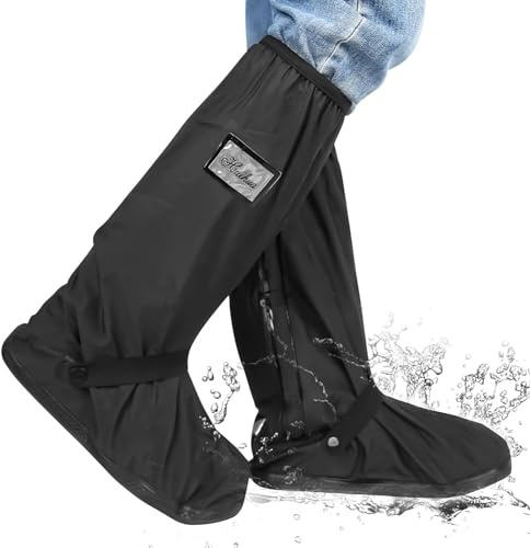 DMJJSD Couvre-chaussures imperméables surchaussures de pluie chaussures imperméables surchaussures chaussures de pluie couvre-chaussures bottes de pluie pliables avec fermeture éclair antidérapant