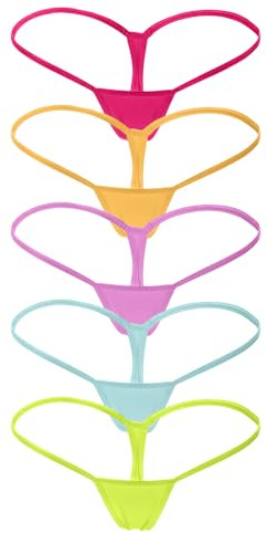 ETAOLINE Women's Low Rise Micro Back G-string Tiny Thong Panty