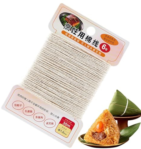 Cordel de cocina para cocinar Cordel de cocina para carne – 98,43 pies cuerda de cocina de alta resistencia para uso alimentario para cuerda de huerto, cuerda de algodón para asar carne, pavo