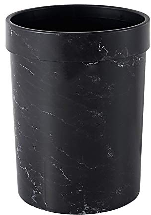 Liushop Einbau-Abfallsammler Nordischen Stil Wohnzimmer Schlafzimmer Hotel Kreative Mülleimer Badezimmer Küche Müll Abfall- und Recyclingsystemkasten (Color : Black, Größe : 12L -30cm)