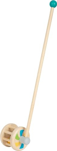 Small Foot Push-Along Rattle, made of wood, walking aid for young children, ages 12+ months, 12341