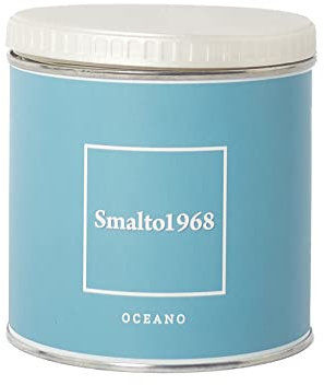 Pittura Shabby Chic Vintage finitura satinata - Smalto 1968 Vernice acrilico ad acqua inodore per Mobili, legno, ferro, piastrelle e supporti difficili 500 ml vari colori Duriplastic (Oceano)
